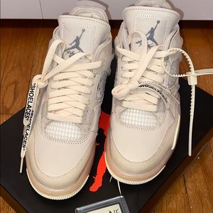 Of White x Wmns Air Jordan 4 SP ‘Sail’ Sz 7.5